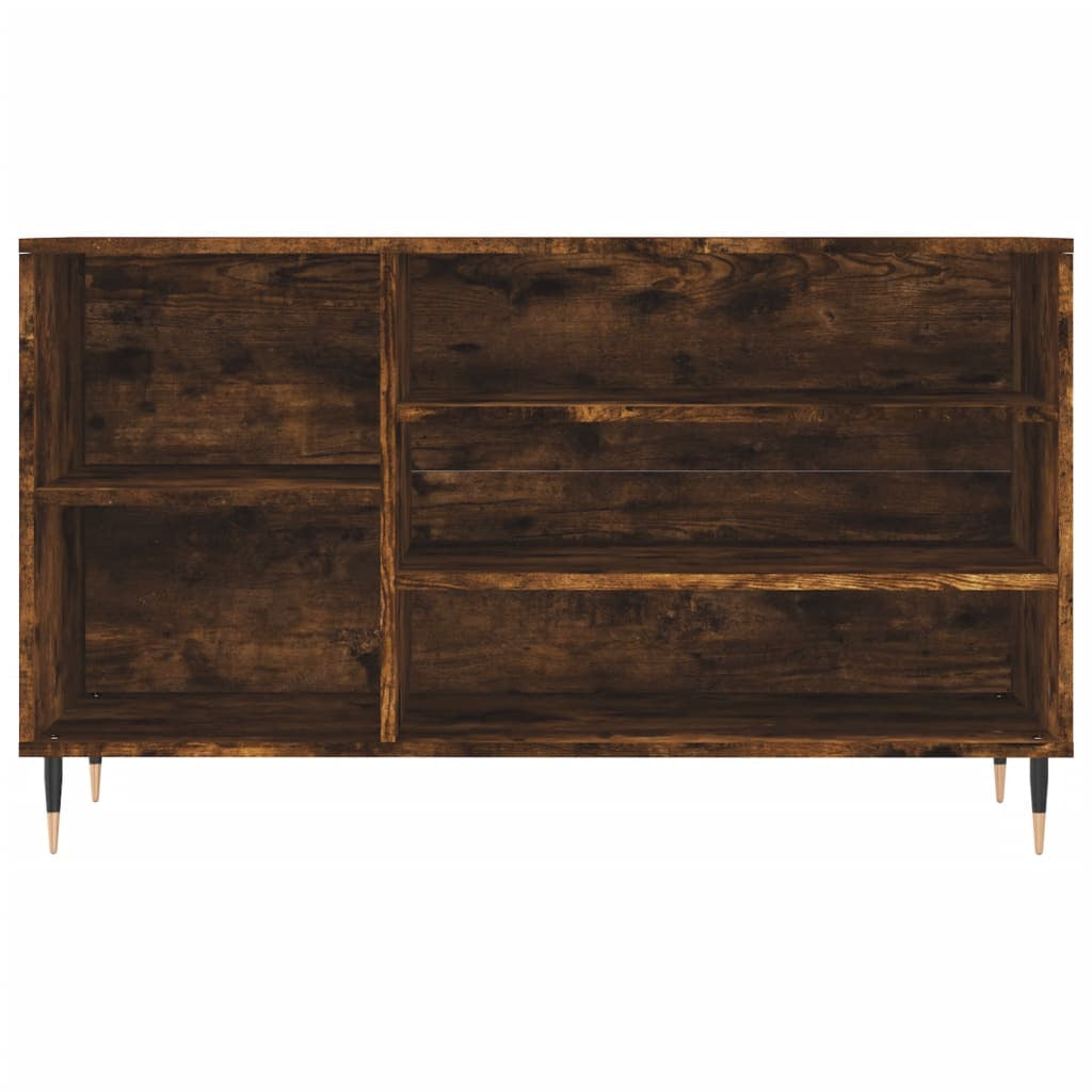 Vidaxl Mueble Zapatero Madera Contrachapada Roble Ahumado 102x36x60 Cm_3