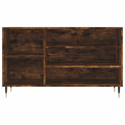 Vidaxl Mueble Zapatero Madera Contrachapada Roble Ahumado 102x36x60 Cm_3
