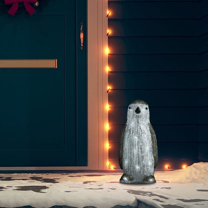 Vidaxl Figura De Pingüino De Acrílico Navideño Led 30 Cm_1