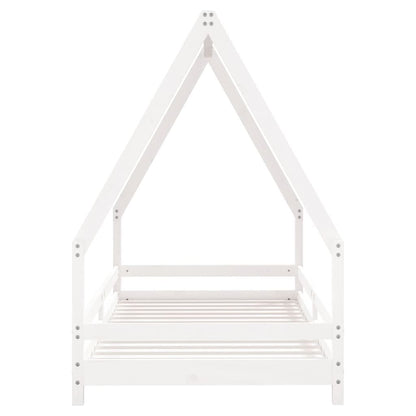 Vidaxl Estructura De Cama Para Niños Madera De Pino Blanco 90x190 Cm_3