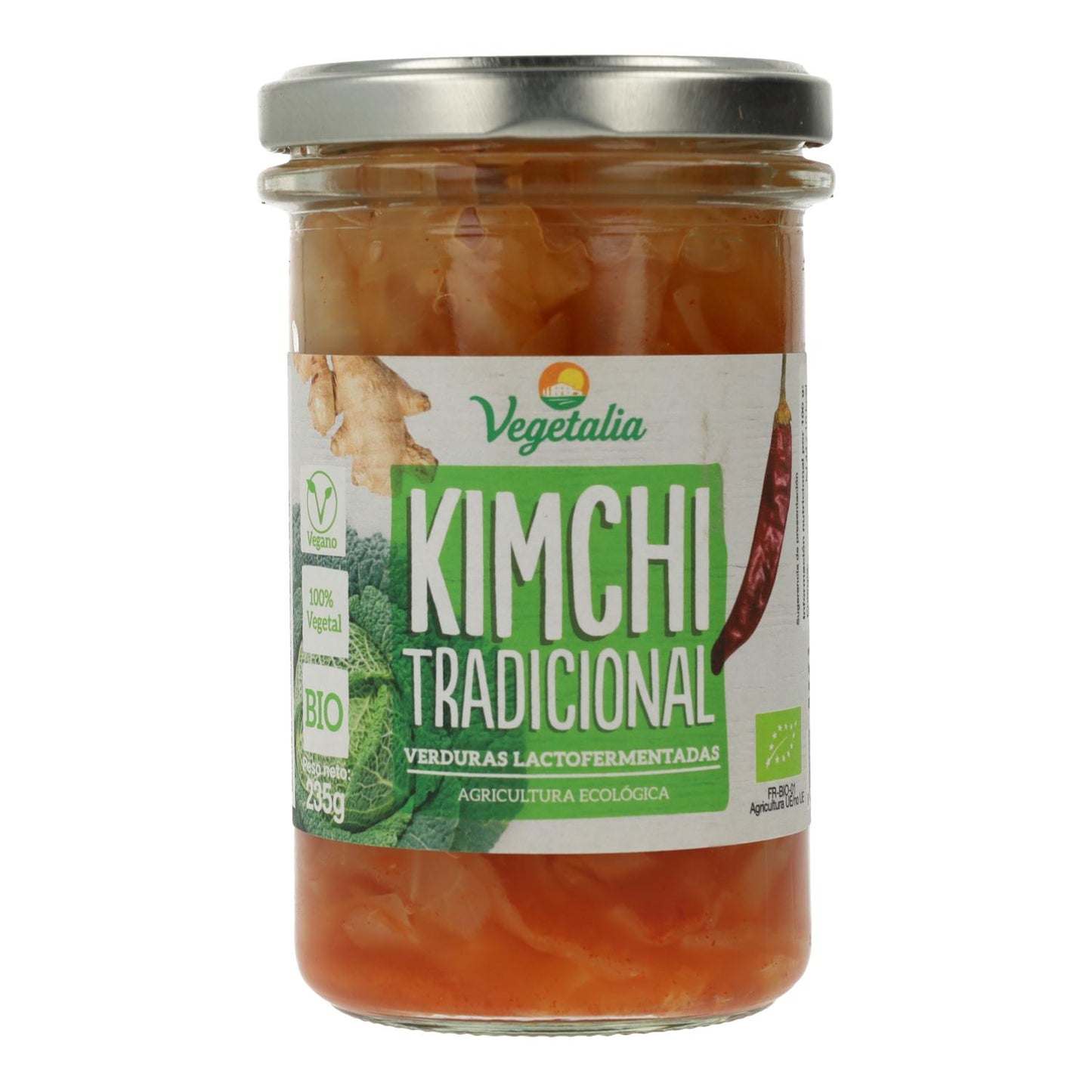 Kimchi Lactofermentado Tradicional Bio Vegetalia 235gr