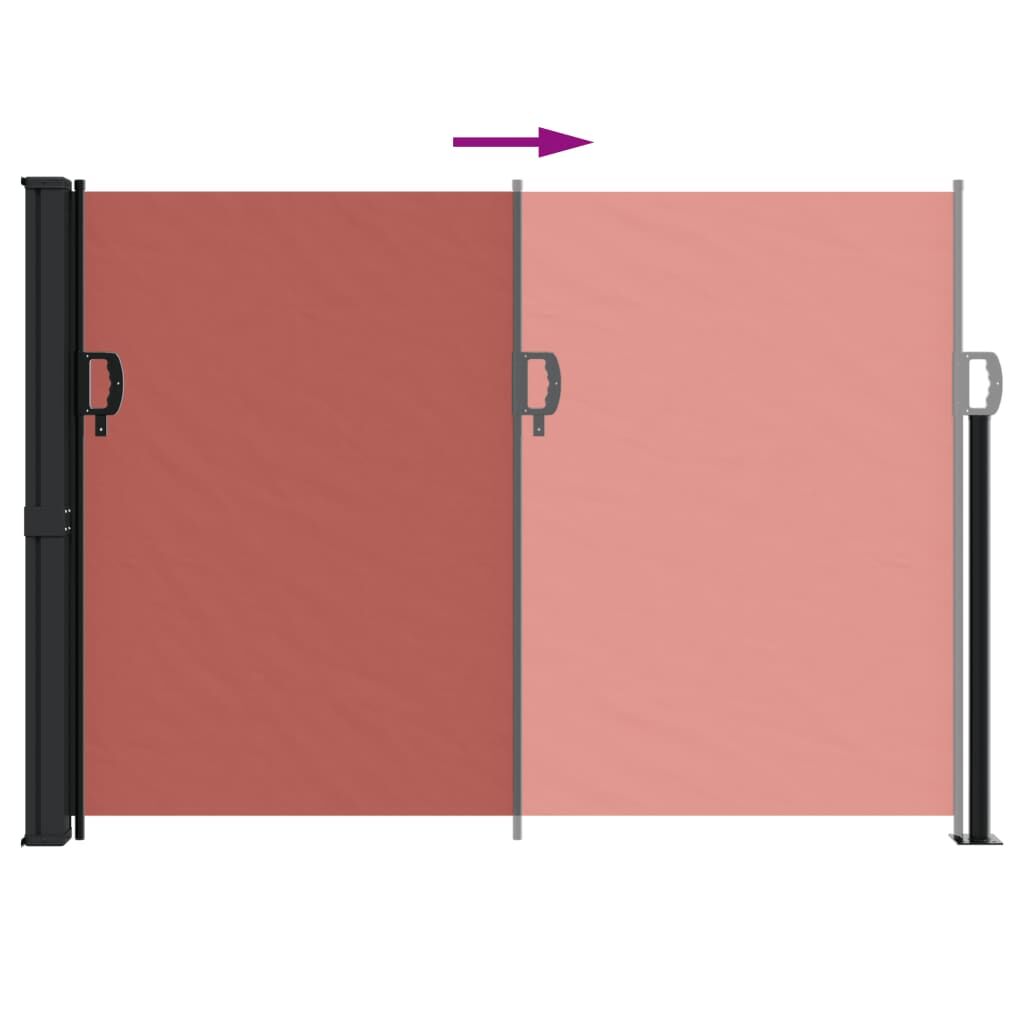 Vidaxl Toldo Lateral Retráctil Terracota 140x500 Cm_4