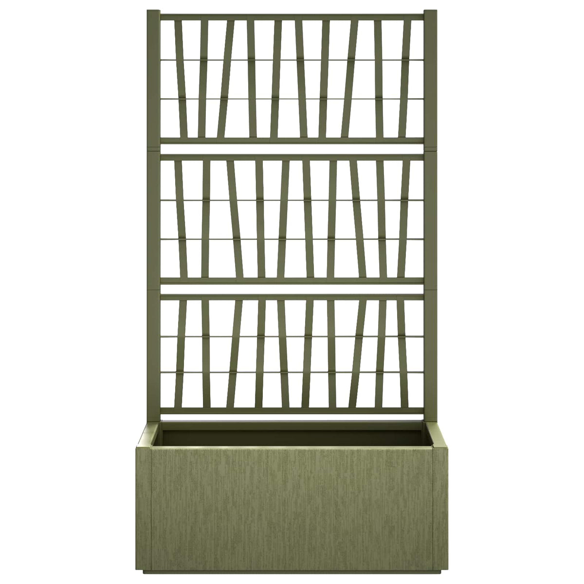 Maceta De Jardín Con Enrejado Verde 80 X 36 X 140 Cm Pp_2