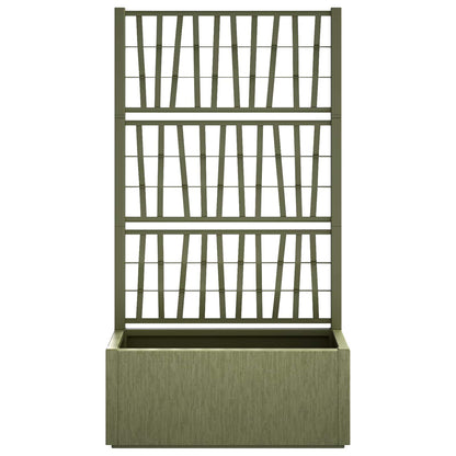 Maceta De Jardín Con Enrejado Verde 80 X 36 X 140 Cm Pp_2