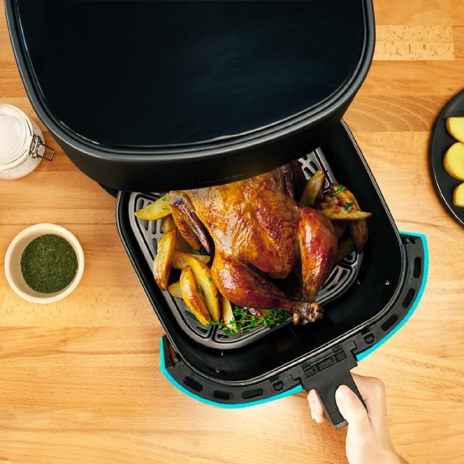 Freidora De Aire Sin Aceite De 6,5 L Cecofry Fantastik Inox 6500 Pack Air Fryer 1700 W, Acero Inox, 9 Menús, Tecnología Perfect Cook, 80-200grados C_2