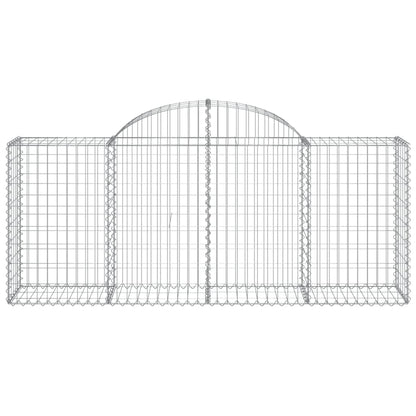 Cestas De Gaviones 50 Uds Forma De Arco Hierro 200x50x80/100 Cm_3