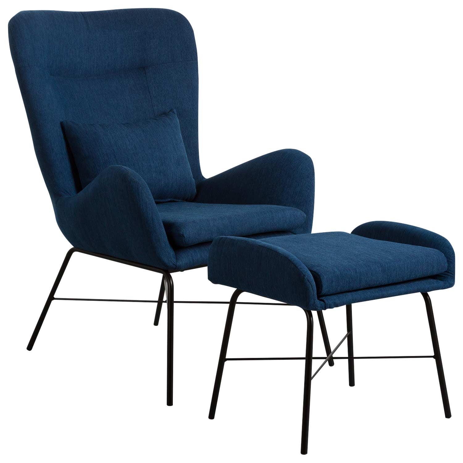 Sillón Con Reposapiés 66x84x100cm Thinia Home_0