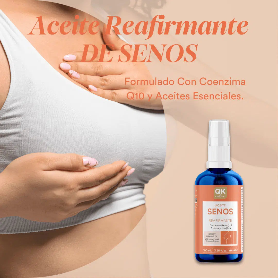 QKnatur - Aceite Para Senos Reafirmante 100 ml. Realza Y Tonifica Los Senos. Para Escote Y Pecho Con Q10_5