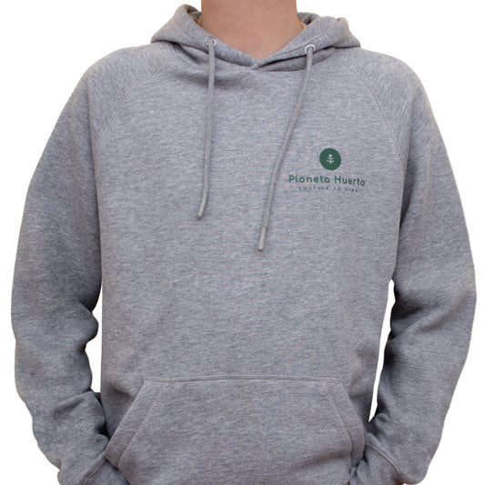 Sweatshirt ecológica solidária, Planeta Huerto, tamanho M