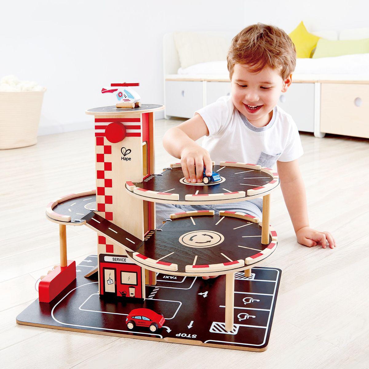 Juego Vehículos-garaje Park And Go Hape_3