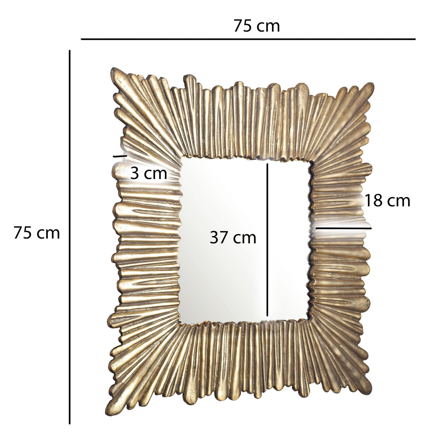 Espejo De Pared 75x75 Cm_3
