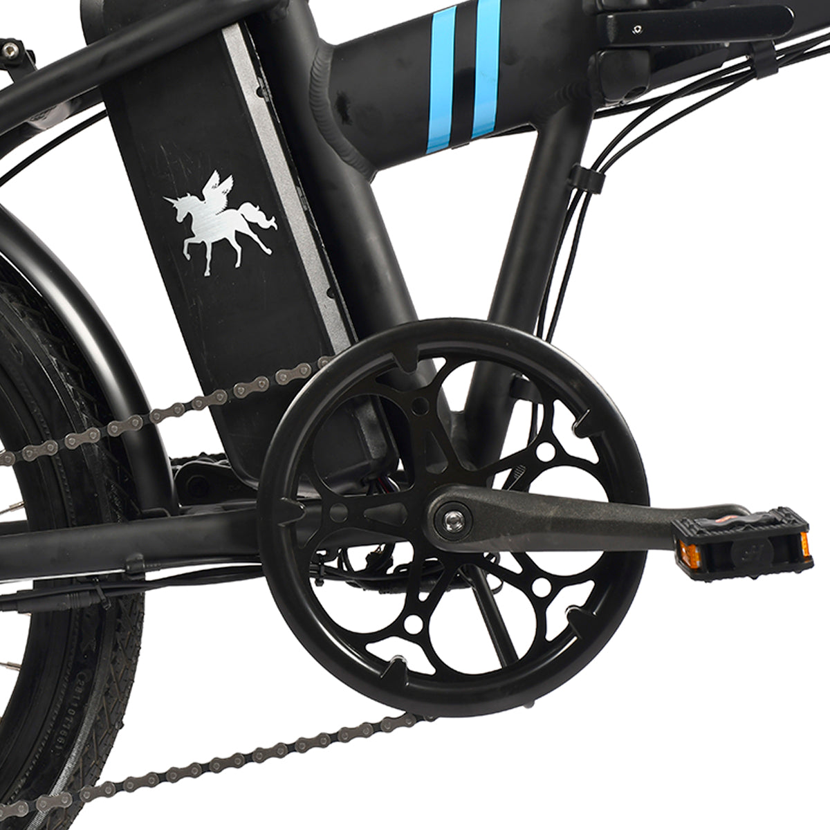 Sirio 250w 36v 10ah (360wh) Bicicleta Eléctrica De Paseo Plegable - Rueda 20 X 1.95 Color Negro_1
