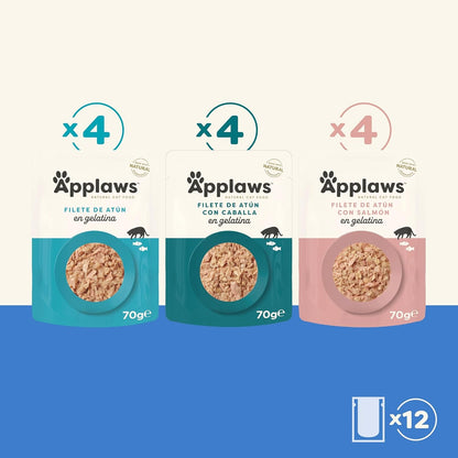 Applaws Cat Sachet Fish Selection Multipack 12 x 70 g Ração húmida para gatos