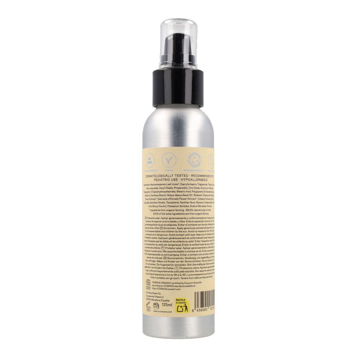 Protector Solar Corporal Babykids SPF50 Nuura 125 ml