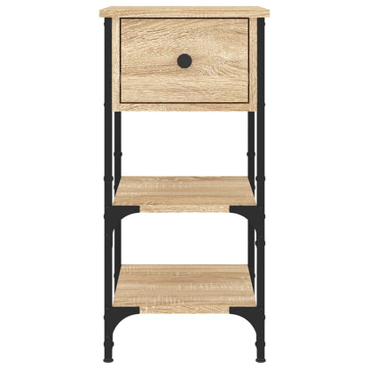 Mesita De Noche Madera De Ingeniería Roble Sonoma 34x36x70 Cm_4