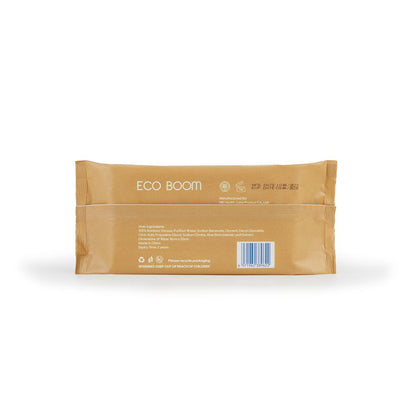 Toalhitas biodegradáveis ​​de bambu Ecoboom 60 unidades