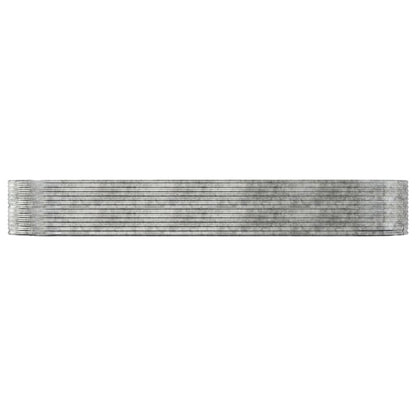Jardinera Arriate Acero Galvanizado Plata 447x140x68 Cm_2