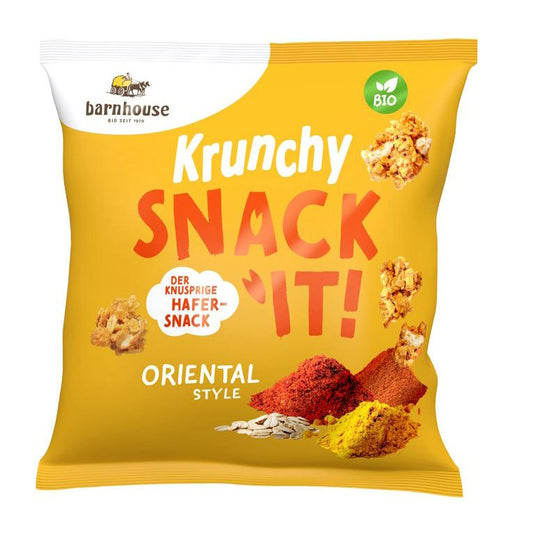Snack crocante de aveia com sabor oriental BIO Barnhouse 150 gr