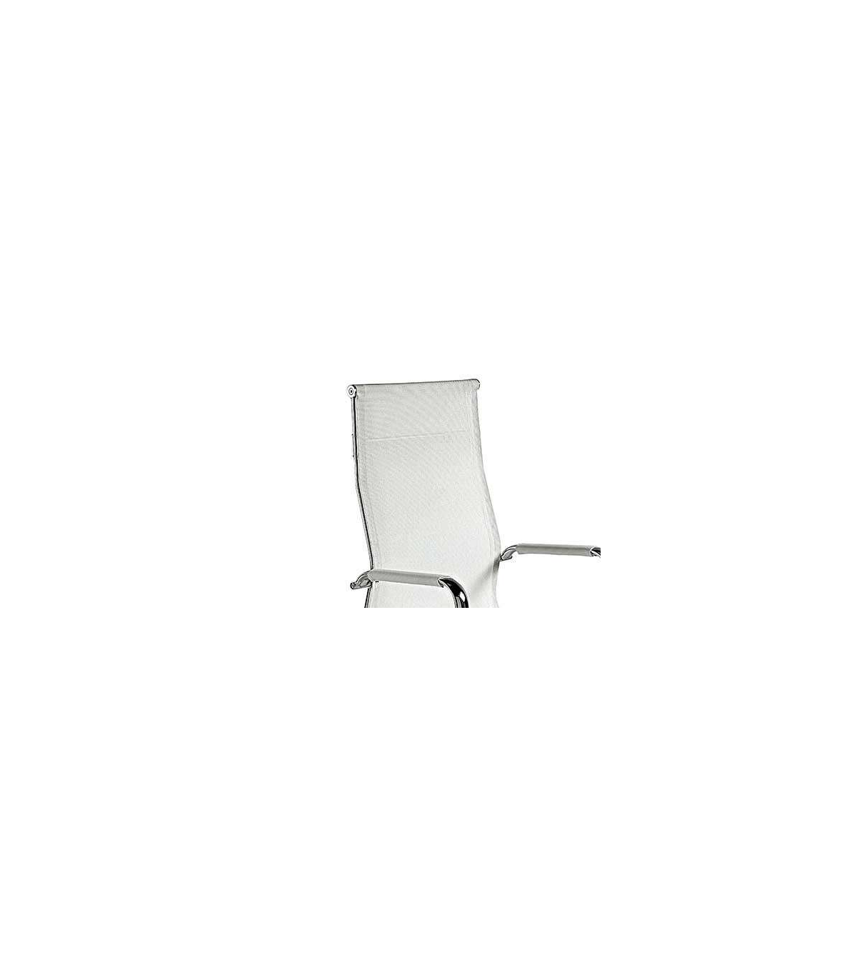 Silla Despacho Giratoria Elevable Acabado Blanco, 60 Cm(ancho) 108-115 Cm(altura) 66cm(fon_1