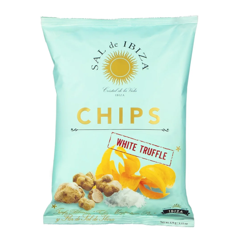 Chips de Batata com Trufa Branca e Sal de Ibiza 125 g