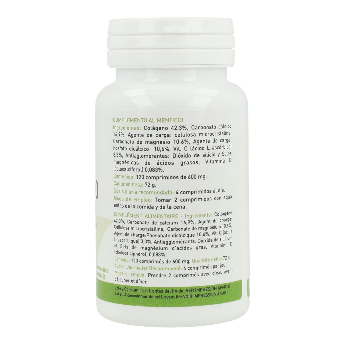 Colagénio com magnésio, vitamina C e D Plantapol 120 comprimidos