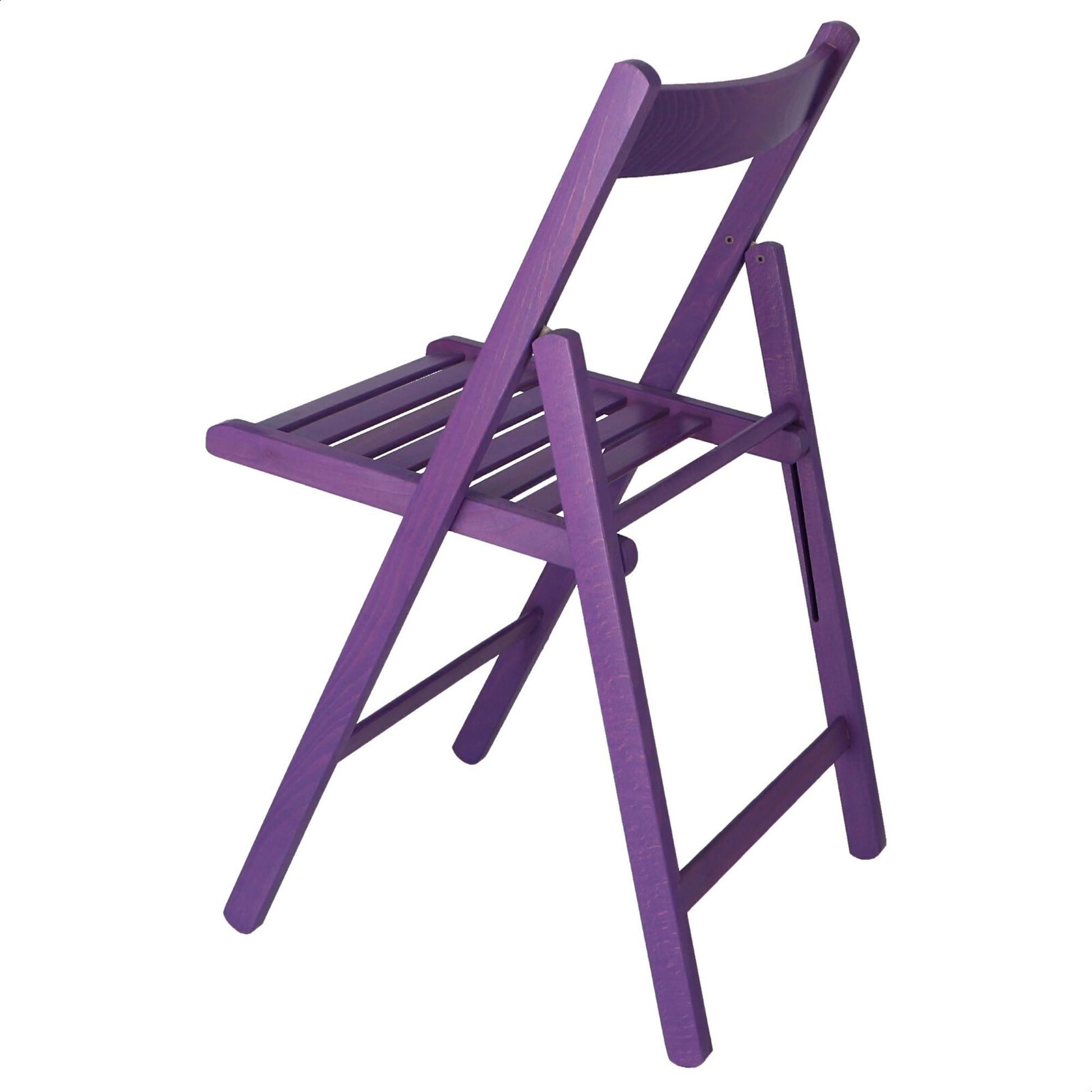 Well Home Mobiliario & Decoración - Pack 4 Sillas Bas En Madera De Haya, Acabado Lila_3