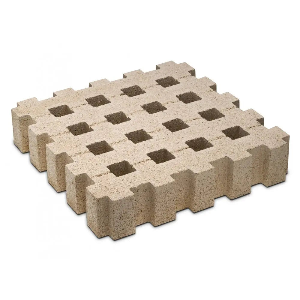 Losa Celosía Césped 50x50 Cm. / Palet 6 M² (24 U.) / 50x50x10 Cm. / Crema_0