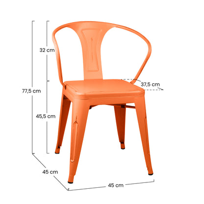 Silla De Comedor Strong Vintage 53x45x80cm Thinia Home_3