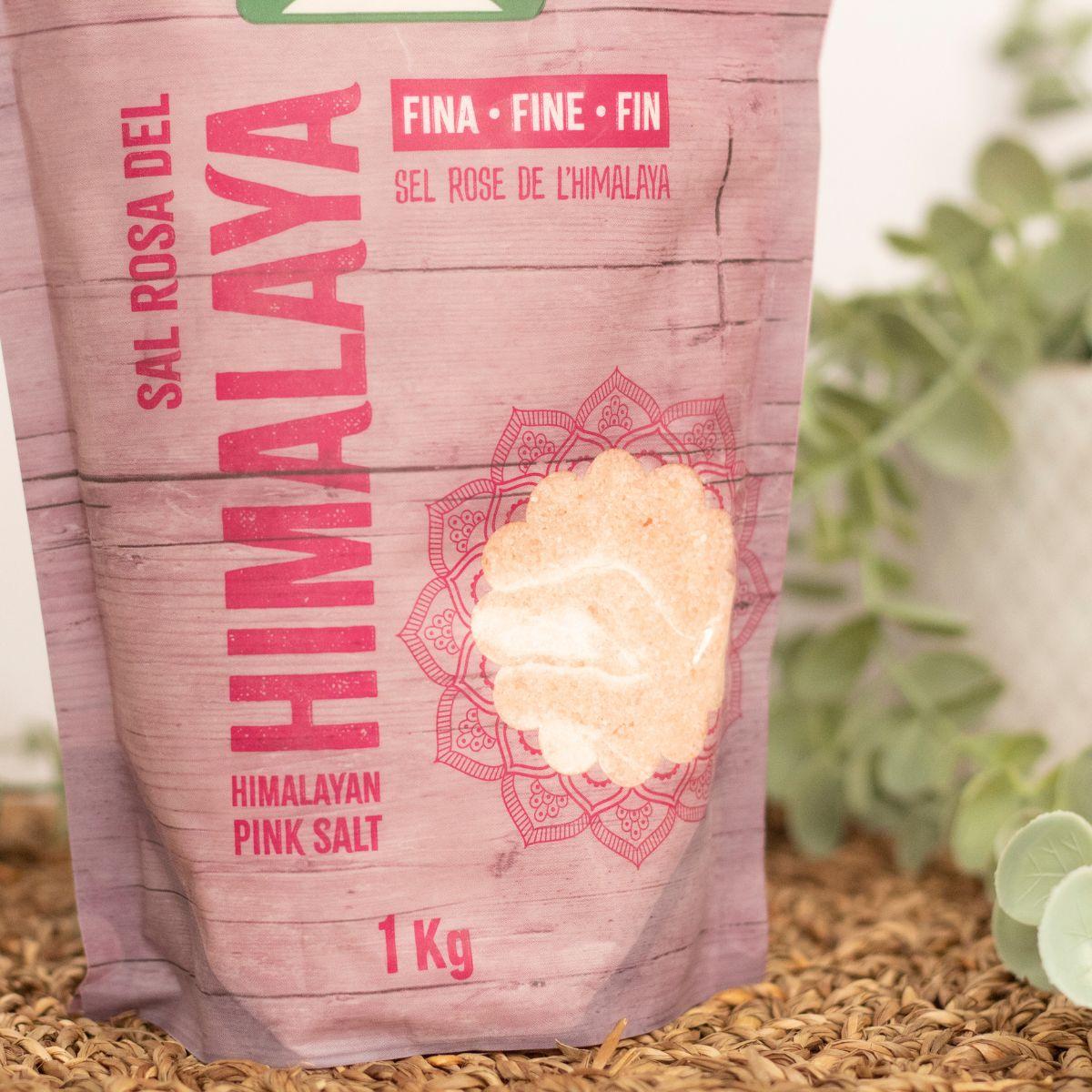 Sal rosa fino dos Himalaias Naturgreen 1kg