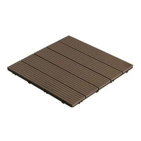 Embalagem com 5 peças compostas Durafloor 50x50 Dioco Chocolate 1,25 m2
