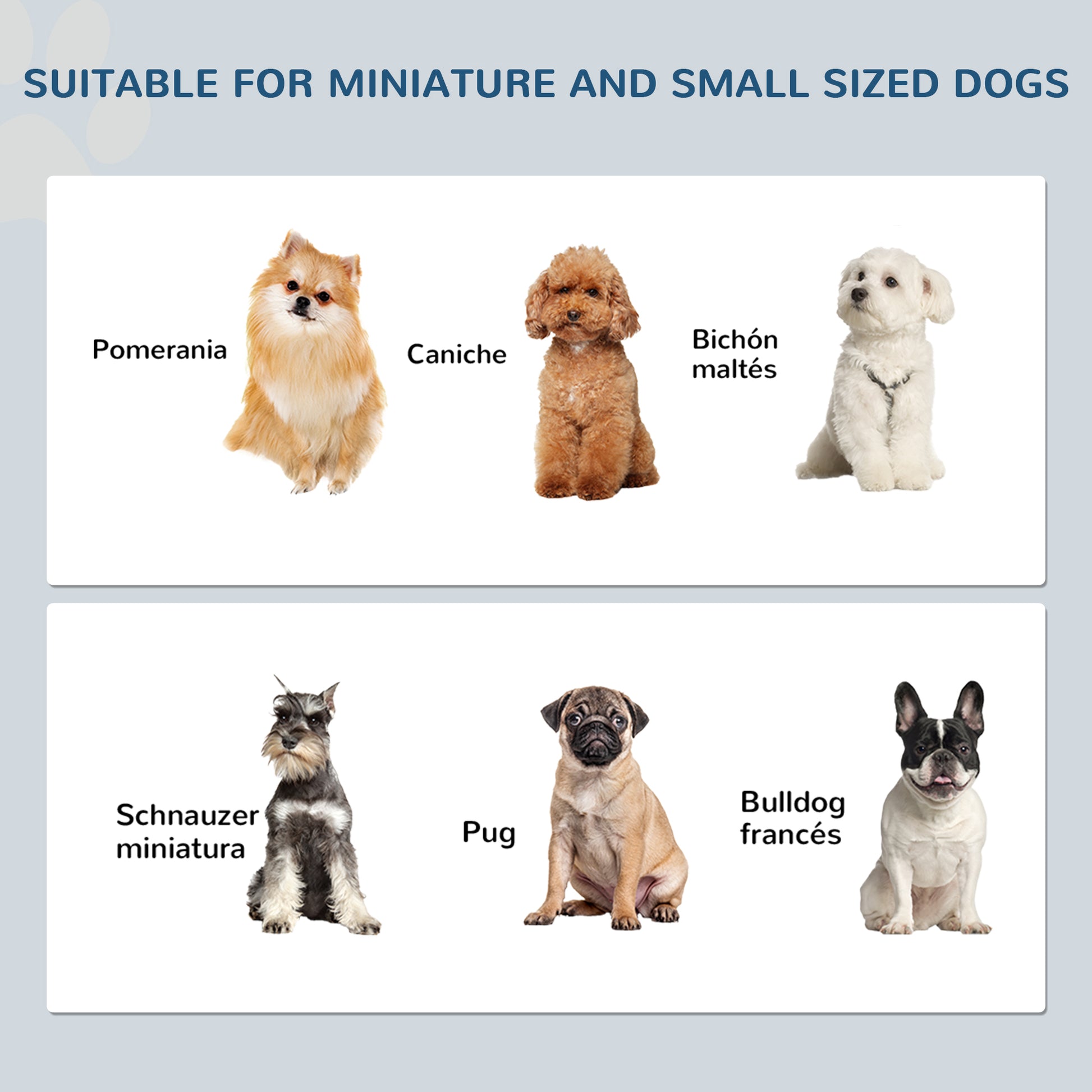 Pawhut Comedero Elevado Para Perros De Acero Inoxidable 44x24x15 Cm Gris_5
