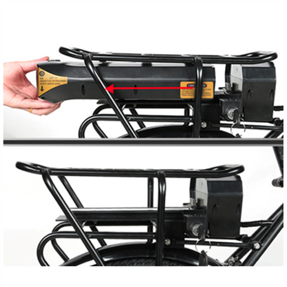 Bicicleta Eléctrica Plegable Samebike Jg20 350w-36v-10ah (360wh) - Rueda 20 Color Negro_5