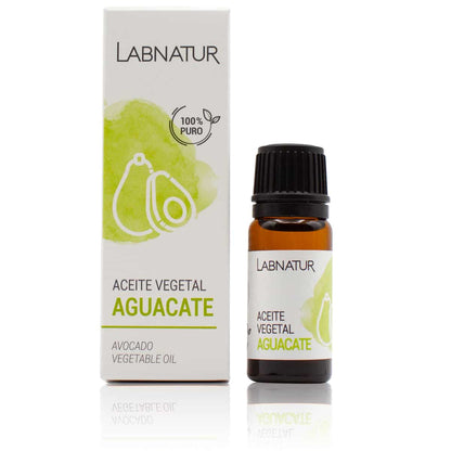 Aceite Vegetal de Aguacate 100% Puro Labnatur 10 ml | Nutre, Hidrata y Suaviza | Rostro, Cuerpo y Cabello | Vegano_0