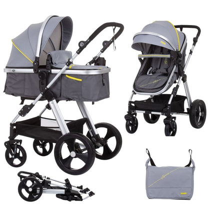 Carrito De Bebé Havana Dúo Convertible Hasta 22 Kg Con Bolso Y Mosquitera Graphite_0
