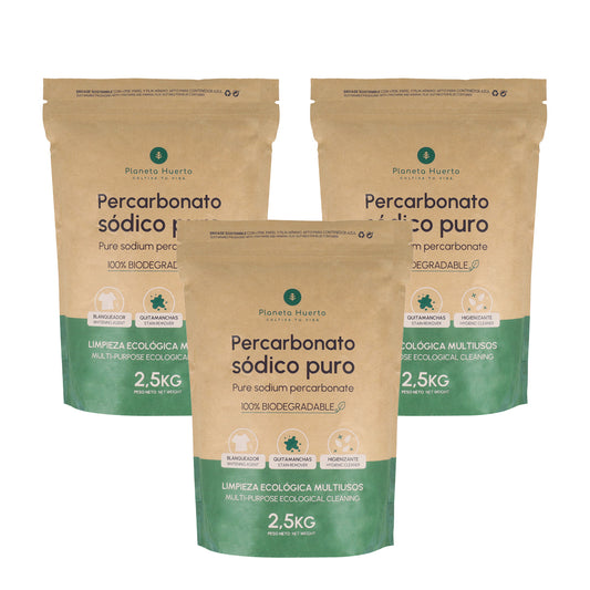 Embalagem 3xPercarbonato de Sódio Planeta Huerto 2,5 kg