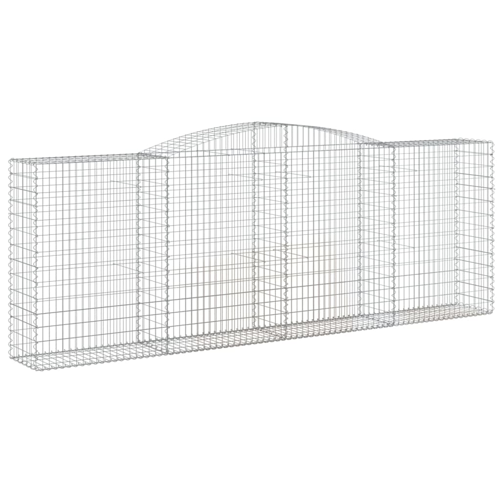 Cestas Gaviones 7 Uds Forma De Arco Hierro 400x50x140/160 Cm_2