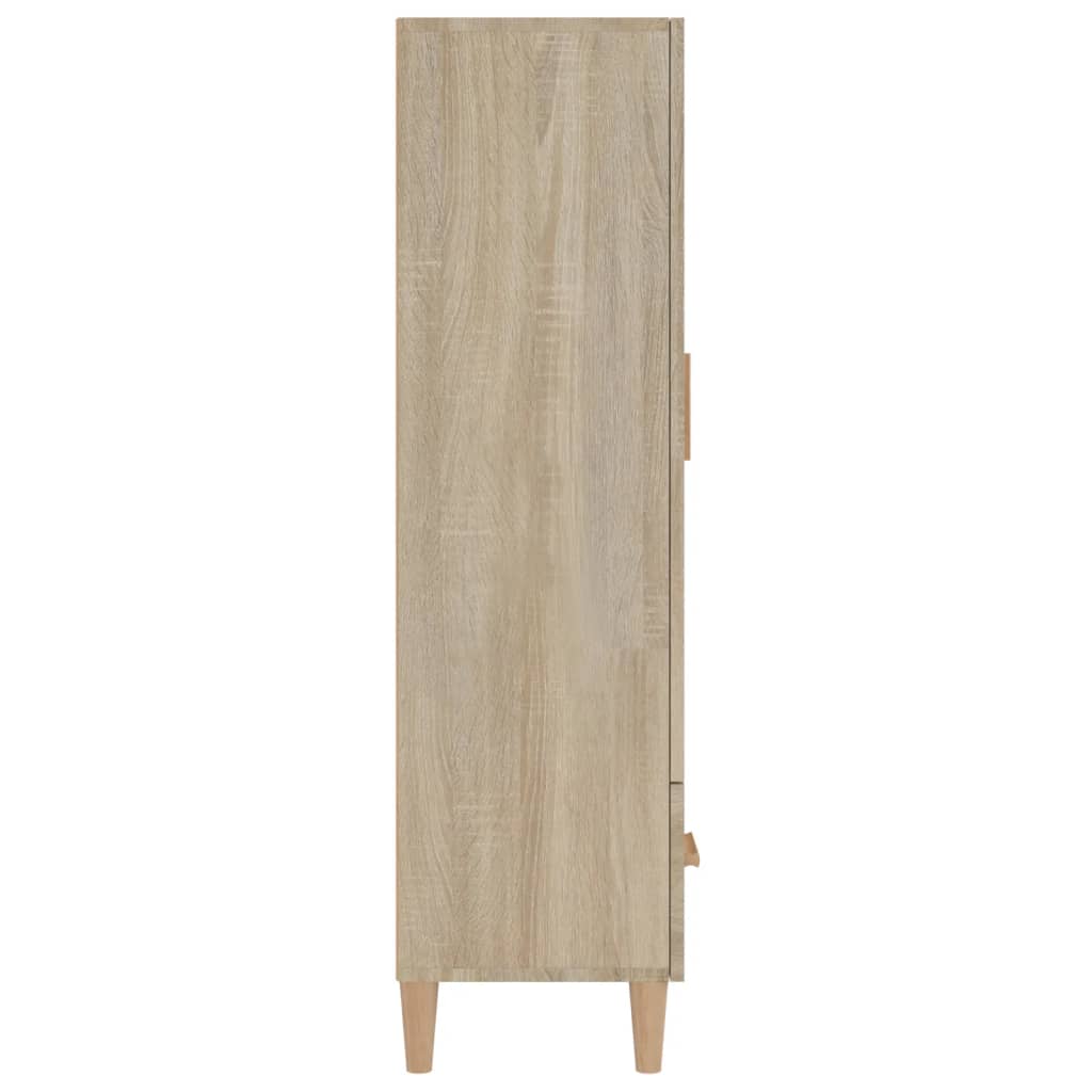 Aparador Madera Contrachapada Roble Sonoma 70x31x115 Cm / Vetonek_3