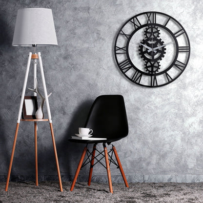 Reloj De Pared Metal Engranajes 50x50_4