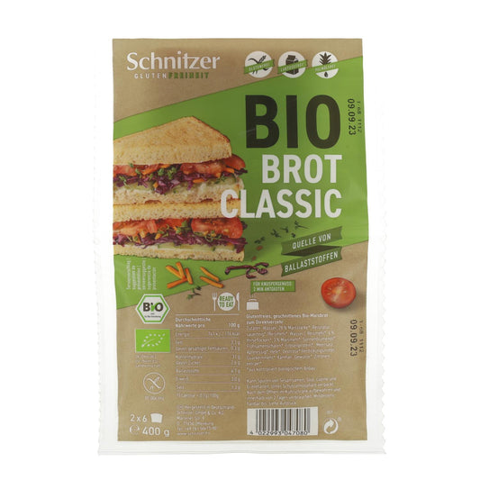Schnitzer Bio Pão Branco Fatiado 400 g
