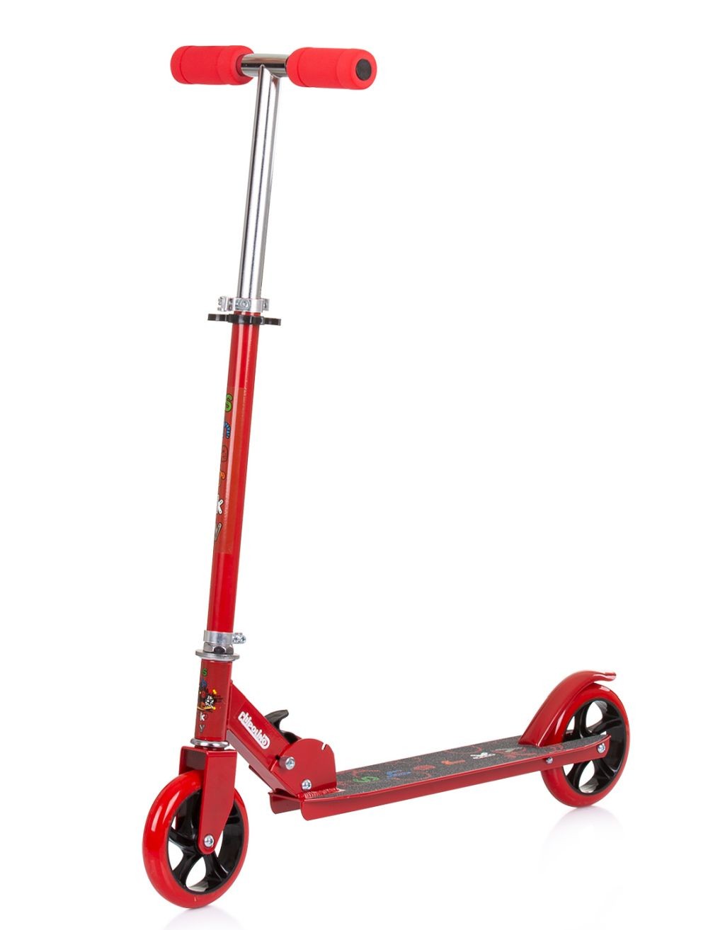 Patinete Infantil Sharky Hasta 100 Kg Plegable Red_1