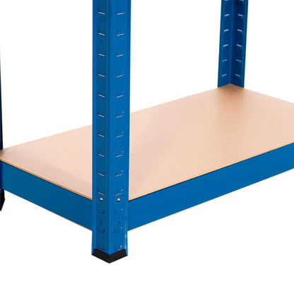 Pack 2 Estanterías Metálicas Con 4 Baldas Ajustables 148x60x30cm 240kg_3