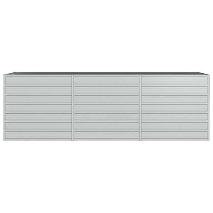 Arriate De Acero Galvanizado Plateado 240x80x77 Cm_3