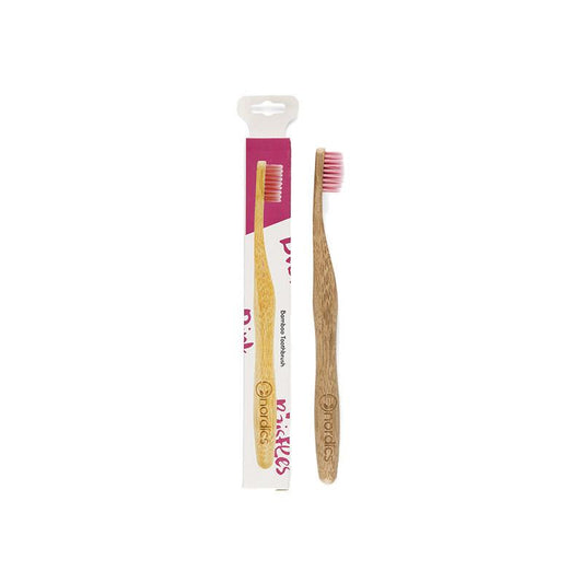Escova de dentes em bambu - Pink, The Humble