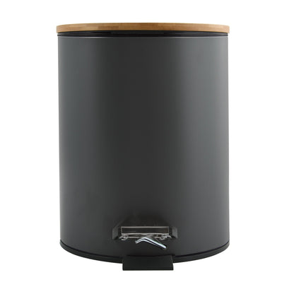 Cubo De Basura Con Pedal Adonis Antracita Mate 5l_0