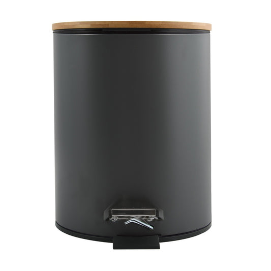 Cubo De Basura Con Pedal Adonis Antracita Mate 5l_0