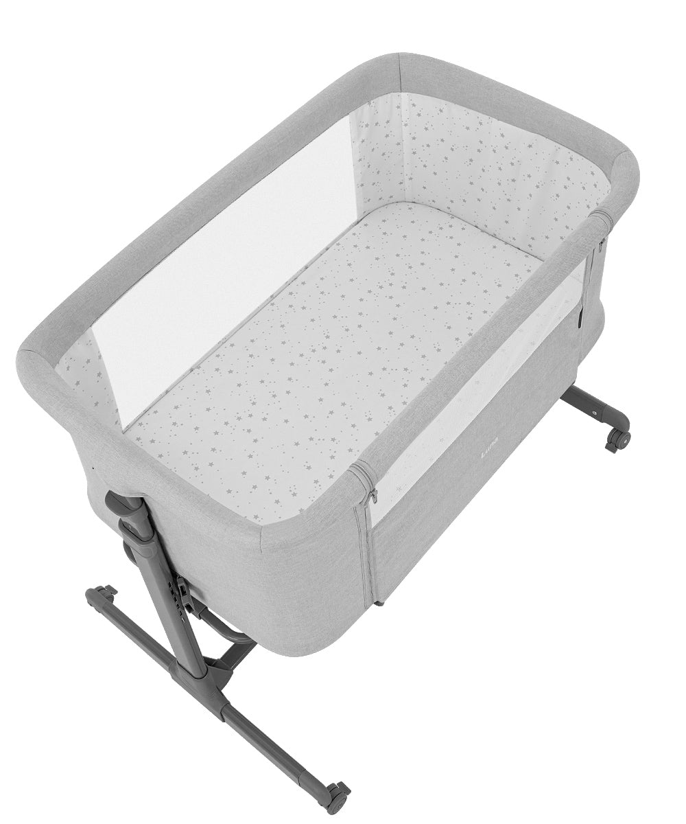 Carrello Minicuna Co-sleeping Para Bebe Luna Carbon Grey_2