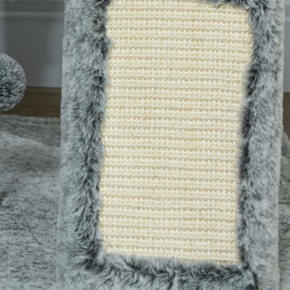 Pawhut Árbol Para Gatos De Suelo A Techo De 225-255 Cm Con Altura Ajustable Gris_3