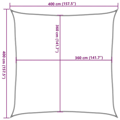 Vidaxl Toldo De Vela Cuadrado Hdpe Azul 160 G/m² 4x4 M_2