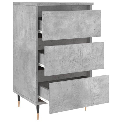 Mesitas Noche 2 Uds Madera Ingeniería Gris Hormigón 40x35x69 Cm_4