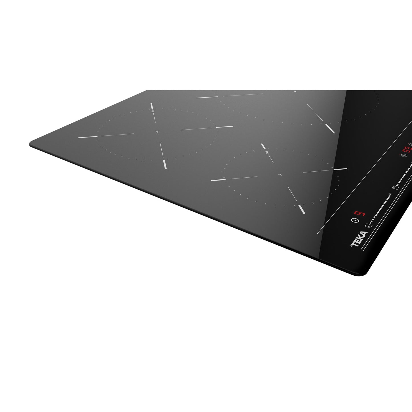 Placa de indução Teka IBC 63010 MSS de 3 zonas, 60 cm, vidro preto